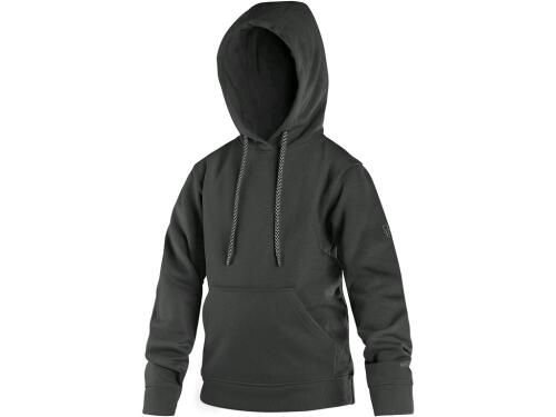 Mikina s kapucí CXS ARYN, dětská, černá, vel. 120